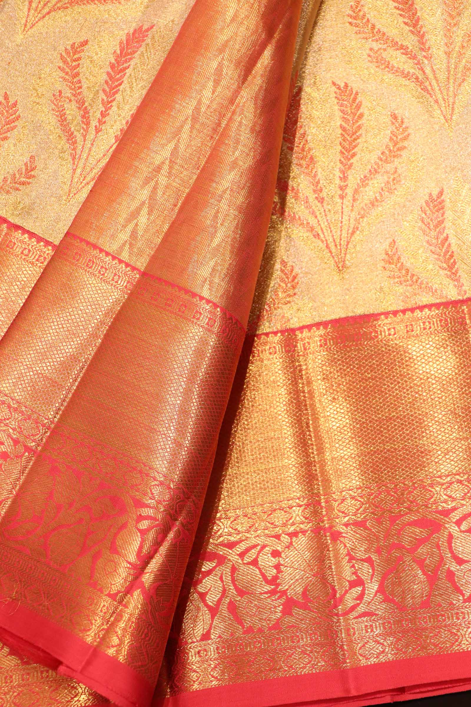 Contemporary Bridal Tissue Kanjeevaram Silk Saree AI201194